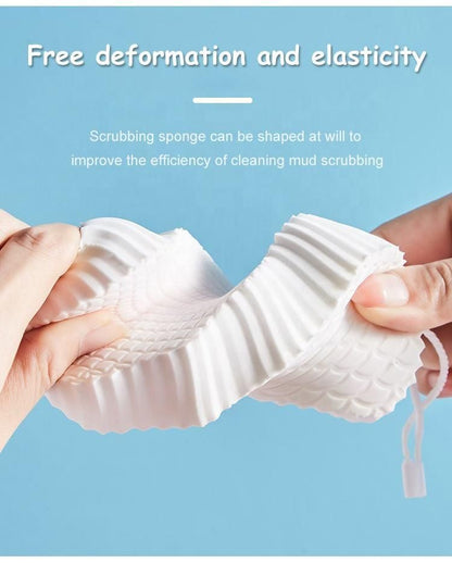 Kids Magic Bath Sponge Exfoliating Brush for Gentle Dead Skin Removal - Baby Body Scrubber & Massage Cleaning Tool (Pack of 4)